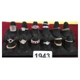 LOT OF 15 ESTATE RINGS