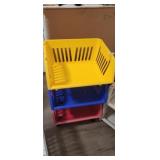 3 STACKING BASKETS WITH WHEELS
