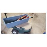 ROLLING GARDEN SEAT WITH PLANTER AND TRIMMERS