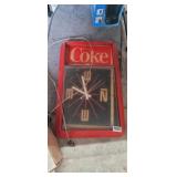 VINTAGE COCA COLA CLOCK *NEEDS LOVE