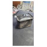SMALL ENAMEL PAN WITH LID