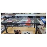 GLASSTOP COFFEE TABLE