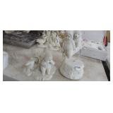 (2) DEPT. 56 SNO BUNNIES AND MUSIC BOX