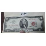 1963 $2 RED SEAL TWO DOLLARS