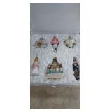(6) OLD WORLD CHRISTMAS ORNAMENTS