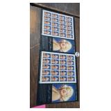 (2) MARILYN MONROE COMMERATIVE STAMPS