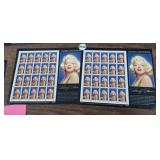 (2) MARILYN MONROE COMMERATIVE STAMPS