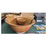 WALT GLASS MIXING BOWL AND SMALLER BOWL