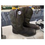 JUSTIN BOOTS, SIZE 9.5, USED