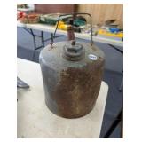 VINTAGE 5 GALLON GAS CAN (WITH HOLES)