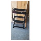 BLACK ROLLING CART