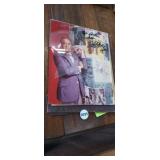 FRAMED BOB HOPE PICTURE SIGNED, GLASS IS BROKEN