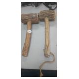 (2) ATTITUDE ADJUSTERS , WOOD HAMMERS