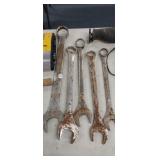 (5) LARGE WRENCHES