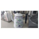 ENAMELWARE COFFEE POT HAND PAINTED