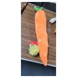 CARROT AND FROG DOG CHEW TOYS *NEW