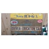 DRIVER EDUCATION CAR SIGN