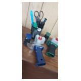 (2) TAPE GUNS, MARKERS, ETC