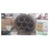 WICKER TABLETOP WINE RACK