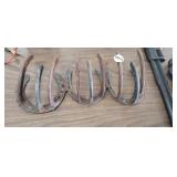 RUSTIC HORSESHOE COAT RACK