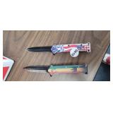 (2) SPRING ASSISTED KNIVES