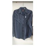 LONG SLEEVE WESTERN SHIRT, SIZE LARGE