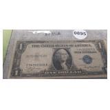 1935 ONE DOLLAR, BLUE SEAL, SILVER CERTIFICATE