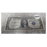 1935 $1 BLUE SEAL, SILVER CERTIFICATE