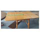 MAPLE TABLE WITH 2 FOLD DOWN LEAVES 4