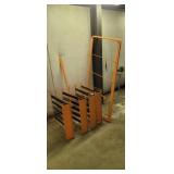 METAL RETAIL RACK WITH SHELVES