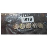 (5) SILVER DIMES