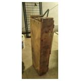 WOODEN MILITARY AMMO TRUNK