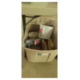 TOTE OF CAR GOODIES