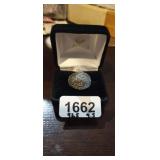 STERLING SILVER RING, SIZE 9.5