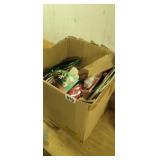 BOX FULL OF MOSTLY CHRISTMAS DECOR
