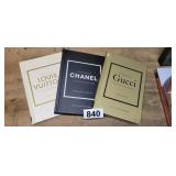 LOUIS VUITTON, CHANEL, & GUCCI BOOKS