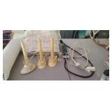 3 CANDLES AND EXTENTION CORD, SURGE PROTECTOR