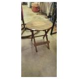 SMALL WOOD PATIO TABLE