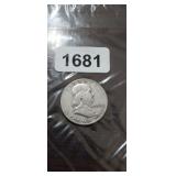 1954-D BEN FRANKLIN SILVER HALF DOLLAR