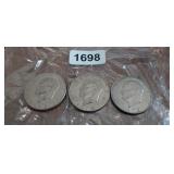 (3) ONE DOLLAR EISENHOWER COINS