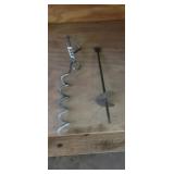 (2) TIE OUT STAKES