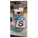TABLE BOOKS, LETTER S DECOR