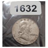 1954 90% SILVER BEN FRANKLIN HALF DOLLAR