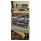 STACK OF DVDs