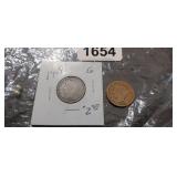 1909 & 1910 LIBERTY V-NICKELS