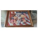 TEDDY BEAR PUZZLE IN FRAME