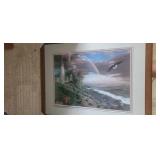 LIGHTHOUSE WITH EAGLE WALL ART