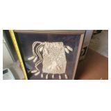 KNITTED PURSE IN A SHADOW BOX