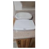 CORNINGWARE BAKEWARE WITH LID AND DEVILVED EGG CAS