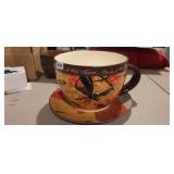KIRKLANDS LIVE AS IF YOU TEA CUP PLANTER